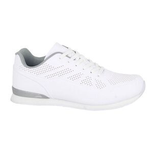 Dek Mens Penalty Lace Up Bowling Shoes / White/Gray